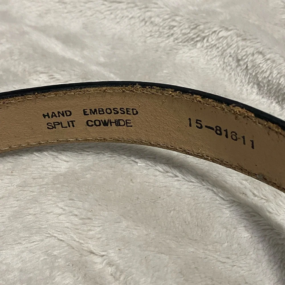 Leather Hand Embossed Western Child’s Belt